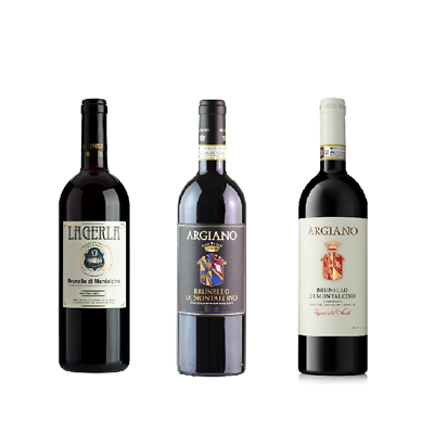 Wine Set - Top Brunello 3-btl Selection (ILGR0216, IARR0316