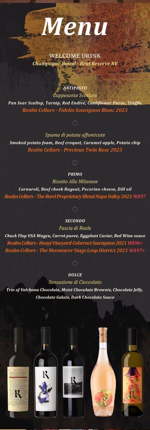 3 October 2024 | Realm Cellars Wine Dinner @ Mondrian Hotel